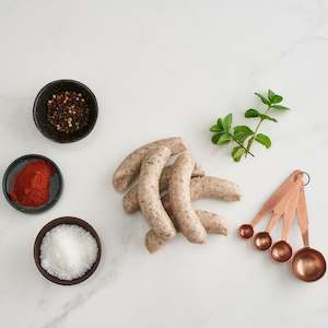 lamb: Lamb & Mint Sausages (400g)
