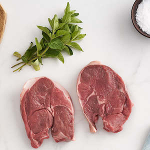 lamb: Lamb Leg Steaks (Two Steaks 280g)