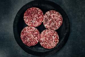 From The Freezer: Frozen Gourmet Beef Patties x4