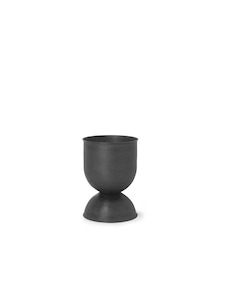 Home: Hourglass Pot - Small - Black/Dark Grey