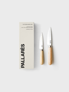 Kitchen Table: Pallarès Kitchen Knife Set Carbon
