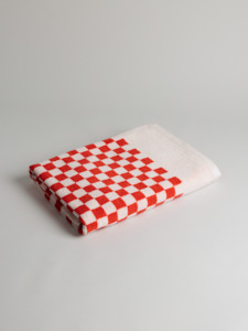 ROMAN ORGANIC COTTON POOL TOWEL - PALOMA SUN & ECRU