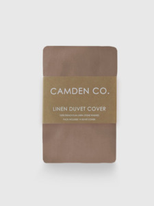 Linen Duvet Cover - Mocha - King