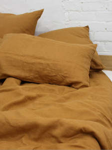 Bedding: Linen Pillow Case (Set of 2) - Terracotta