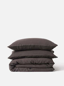 Sove Linen Duvet Cover - Pepper - King