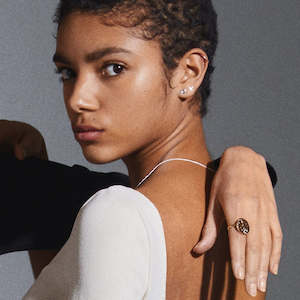 Malak Earrings - Crystal - Silver Plated