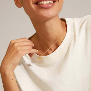 Pulse Recycled Pendant Necklace - Gold Plated
