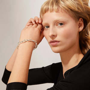 Pace Recycled Chunky Bracelet  - Silver Plated