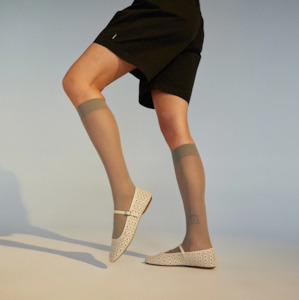 Ballet Mary Jane Laser Bone