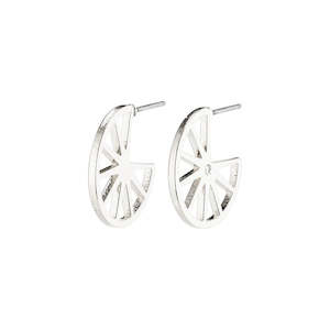 Kaylee Earrings - Silver Plated - Crystal