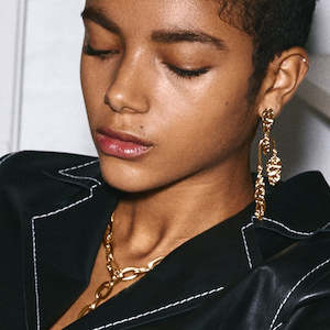 Jewellery 1: Tolerance Earrings - Crystal - Gold Plated