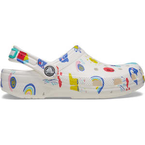 Classic Doodle Print Clog Kids