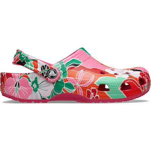 Classic Woodcut Floral Clog