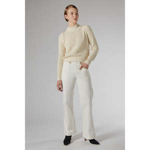 Winter Essentials: Piper Ivory Wide Leg Trouser