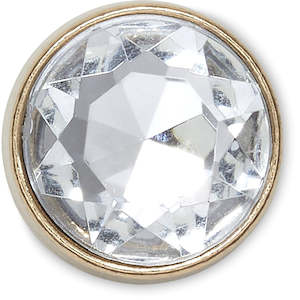 Jibbitz Gold Clear Gem