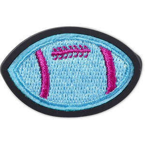 Jibbitz: Jibbitz Neon Football Varsity Patch