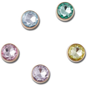 Jibbitz: Jibbitz Gold and Gem 5 Pack