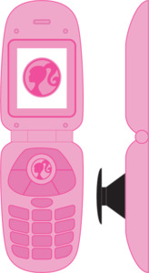 Jibbitz: Jibbitz Barbie Flip Phone