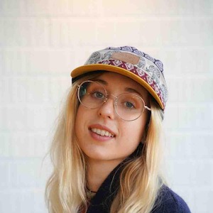 Womans Hats: Paint Colour Cap Patterned