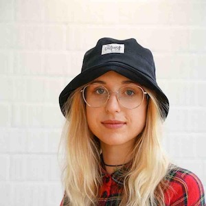 Mens Hats: Curl Edge Bucket Hat Plain