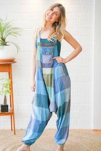 Let Loose Patchwork Dungarees