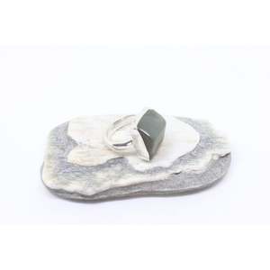 Greenstone Paua Rings: Irirangi Chunky Greenstone Ring