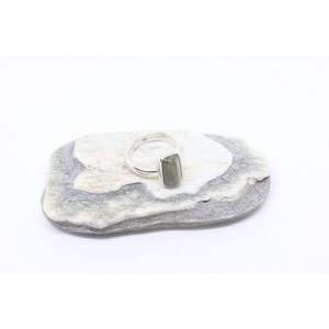 Rua Silver Greenstone Ring
