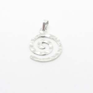 Silver Studs 1: Spiral Silver Charm
