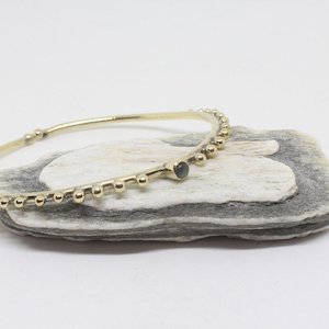 Brass Silver Played Bangles: Princess Brass Bangle