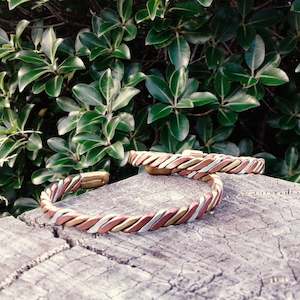 Adjustable Three Metal Bangle