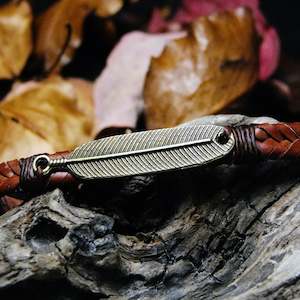 Brass Silver Played Bangles: Callum Bracelet