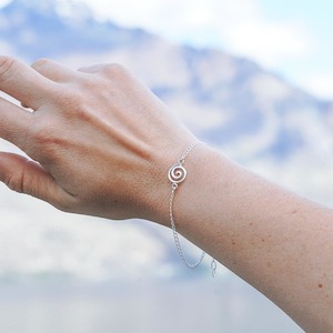 Koru Spiral Sterling Silver Bracelet