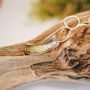 All Pendants Necklaces: Kawa Paua Sterling Silver Necklace