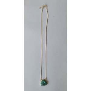 All Pendants Necklaces: Adana Gemstone Triangle Sterling Silver Necklace