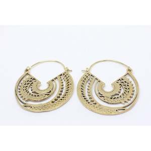 Dragon Brass Earrings