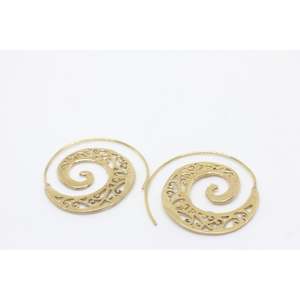 Brass And Silver Plated Earrings: Dakini Brass Earrings