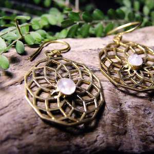 Rihu Brass Earrings