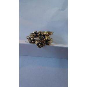Daisy Dot Brass Ring