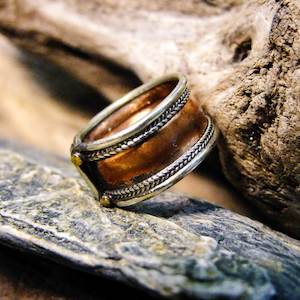 Chunky Brass Copper Ring