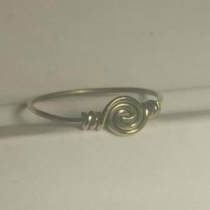 Otave Dble Swirl Brass Ring