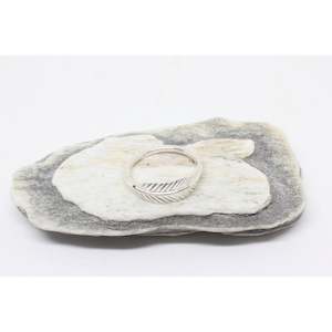 Brass And Silver Plated Rings: Leaf Ring