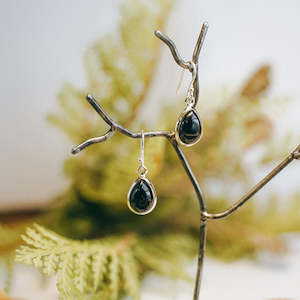 Silver And Gemstone Earrings: Lola Teardrop Gemstone Sterling Silver Earrings