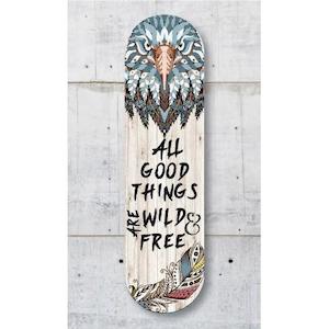 Wild & Free ACM Skateboard Art