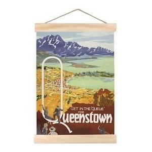 Queue For Queenstown Mini Wall Chart