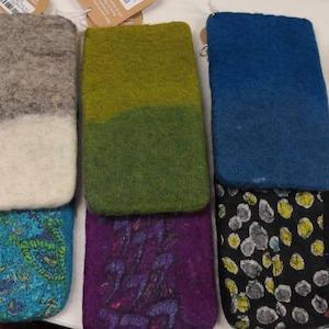 Wallets Purses Pouches: Felted Wool Phone Pouch
