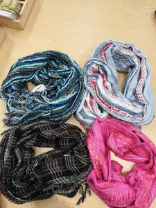 Patterned Stripe Scarf