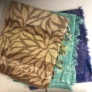 Woven Cotton Print Scarf