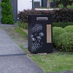 Products: Haast Letterbox Fantail Fern Design - The Outside Outdoor Design Concepts