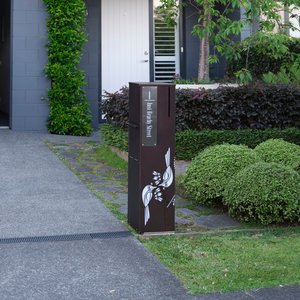 Nikau Security Parcel Drop Letterbox Kissing Tui - The Outside Outdoor Design Concepts