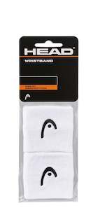 Padel Accessories: HEAD Wristband 2.5" - 2 Pack WHITE
